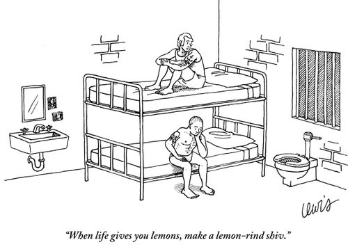 "When life gives you lemons, make a lemon-rind shiv."