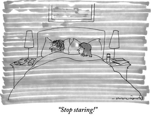"Stop staring!"
