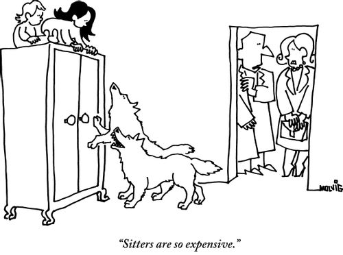 "Sitters are so expensive."