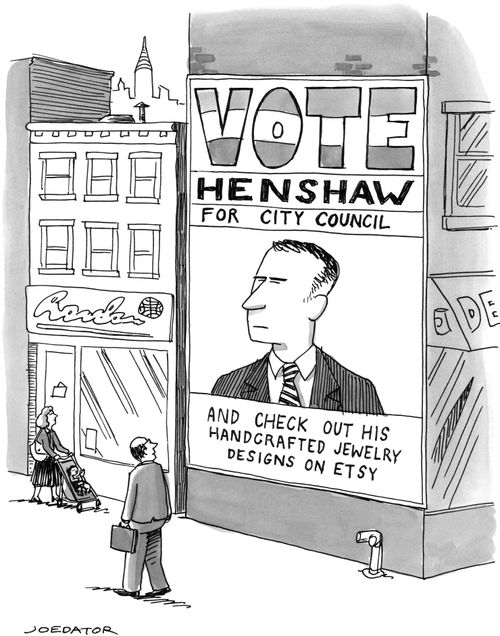 Vote Henshaw for City Council and check out his handcrafted jewelry designs on Etsy.