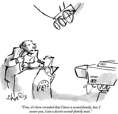 "True, it's been revealed that I have a second family, but, I assure you, I am a decent second-family man."