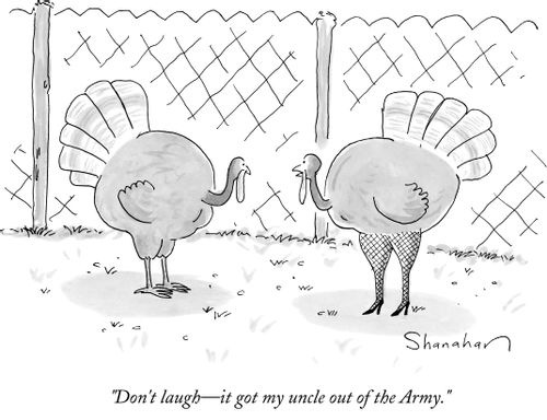 "Don't laugh – it got my uncle out of the Army."