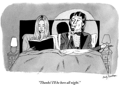 "Thanks! I'll be here all night."