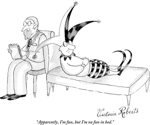 "Apparently, I'm fun, but I'm no fun in bed."