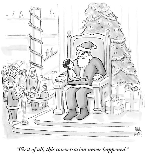 "First of all, this conversation never happened."