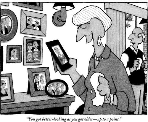 "You got better-looking as you got older—up to a point."