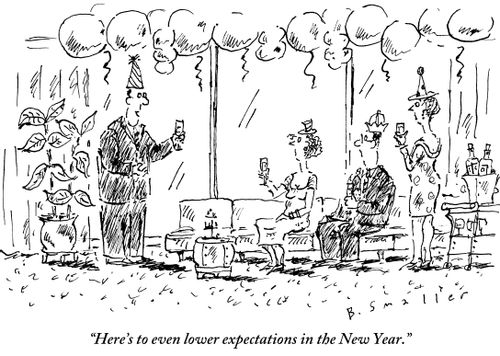 "Here's to even lower expectations in the New Year."