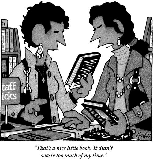 "That's a nice little book. It didn't waste too much of my time."