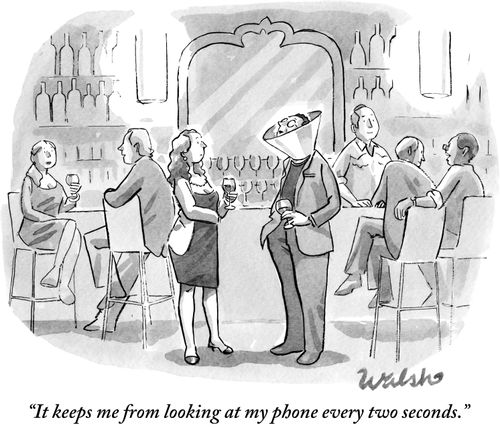 "It keeps me from looking at my phone every two seconds."