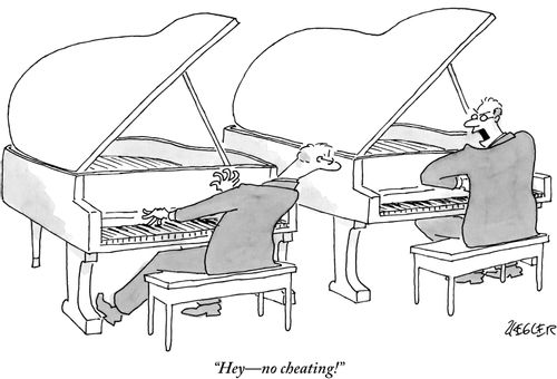 "Hey—no cheating!"