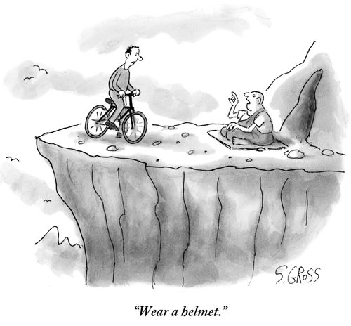 "Wear a helmet."