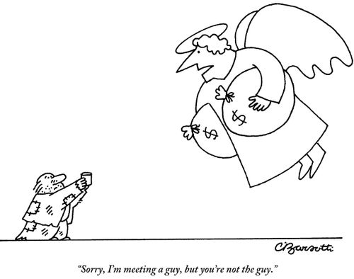 "Sorry, I'm meeting a guy, but you're not the guy."