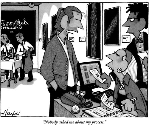 "Nobody asked me about my process."