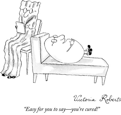 "Easy for you to say - you're cured!"