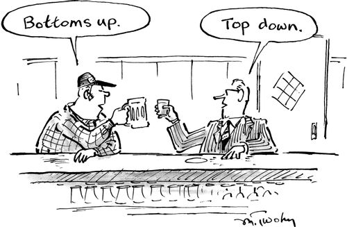 "Bottoms up."