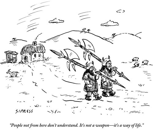 "People not from here don't understand. It's not a weapon - it's a way of life."