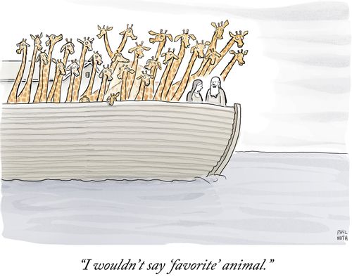 "I wouldn't say 'favorite' animal."
