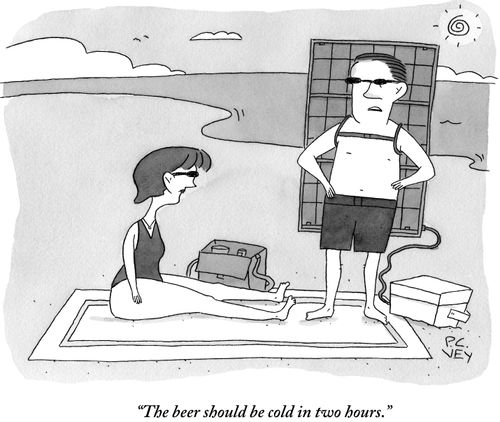 "The beer should be cold in two hours."