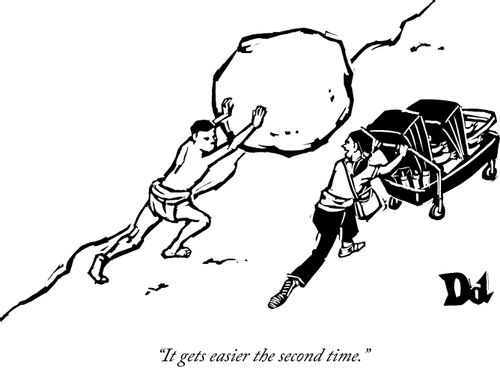 "It gets easier the second time."