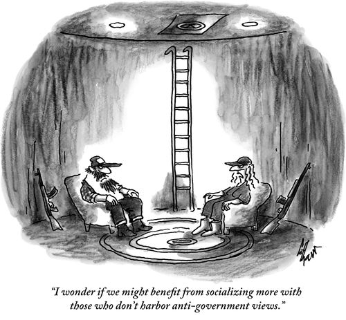"I wonder if we might benefit from socializing more with those who don't harbor anti-government views."