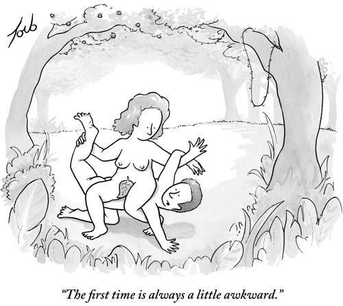 "The first time is always a little awkward."