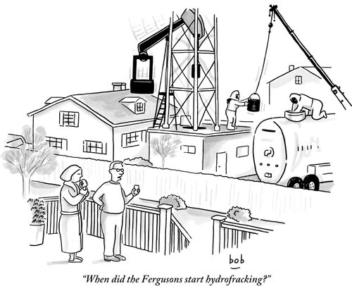 "When did the Fergusons start hydrofracking?"