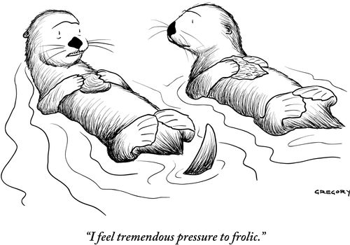 "I feel tremendous pressure to frolic."