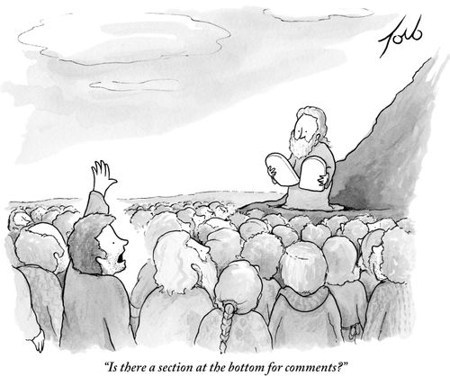 "Is there a section at the bottom for comments?"