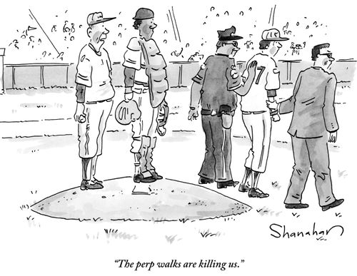 "The perp walks are killing us."