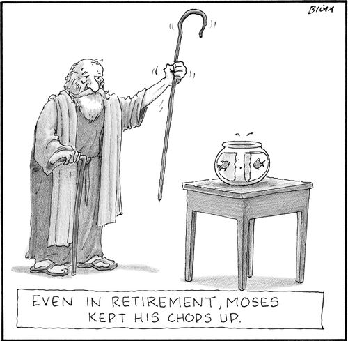 Even in retirement, Moses kept his 'chops' up.