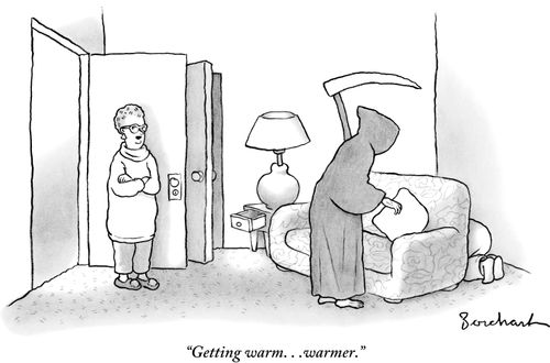 "Getting warm...warmer."
