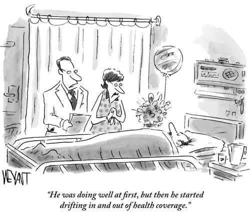 "He was doing well at first, but then he started drifting in and out of health coverage."