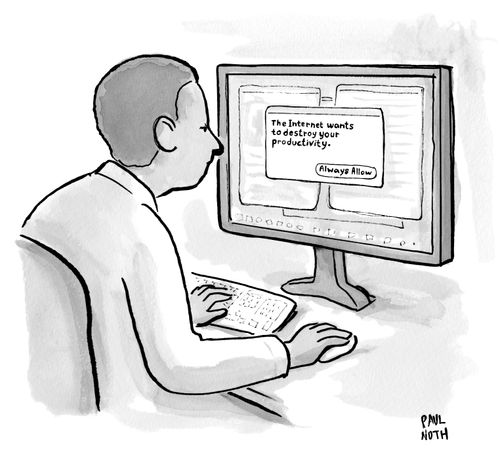 "The internet wants to destroy your productivity."
