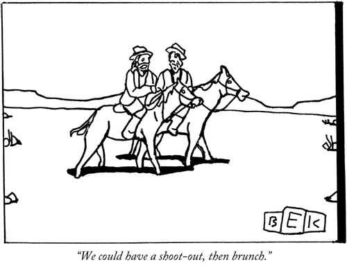 "We could have a shoot-out, then brunch."