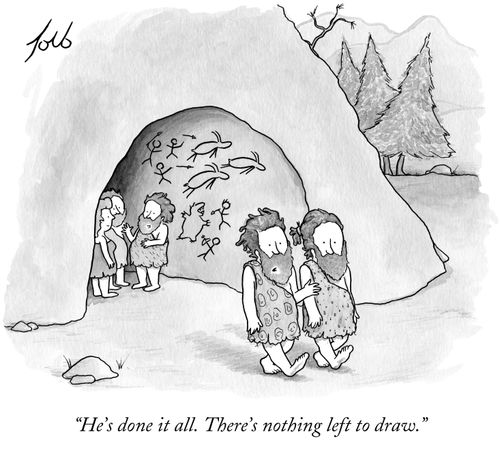 "He's done it all. There's nothing left to draw."
