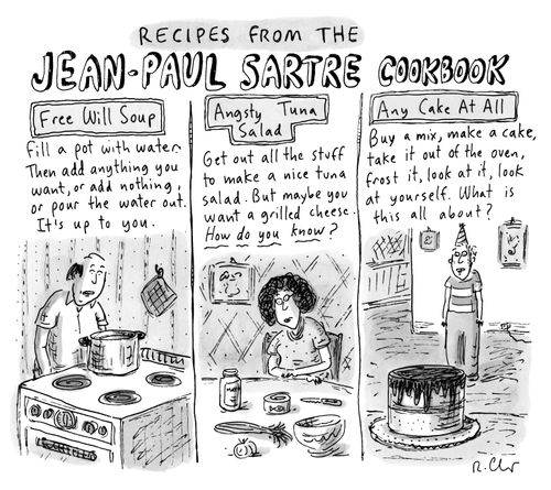 Recipes from the Jean-Paul Sartre Cookbook