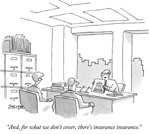 "And, for what we don't cover, there's insurance insurance."