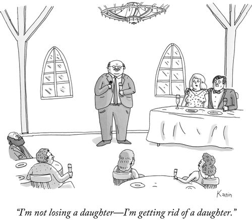 "I'm not losing a daughter-I'm getting rid of a daughter."