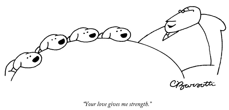 "Your love gives me strength."