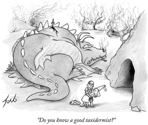 "Do you know a good taxidermist?"
