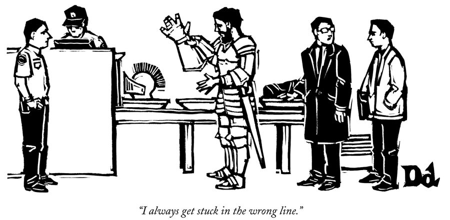 "I always get stuck in the wrong line."