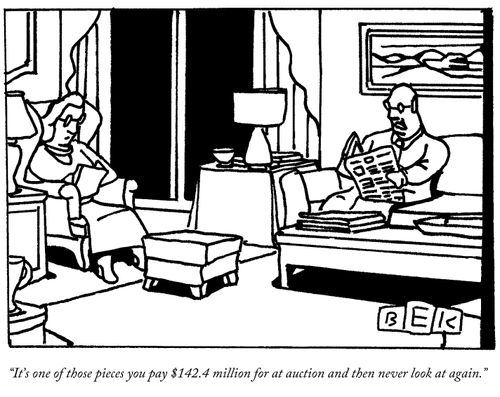 "It's one of those pieces you pay $142.4 million for at auction and then never look at again."