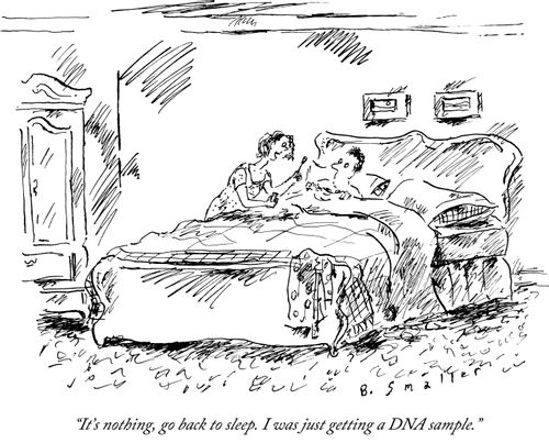 "It's nothing, go back to sleep. I was just getting a DNA sample."