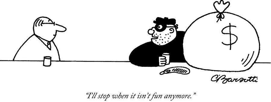 "I'll stop when it isn't fun anymore."