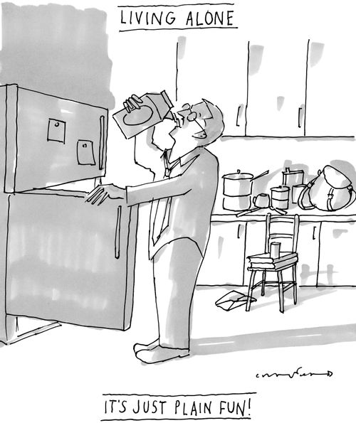 "Living Alone - It's just plain fun!"
