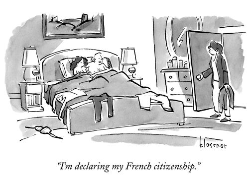"I'm declaring my French citizenship."