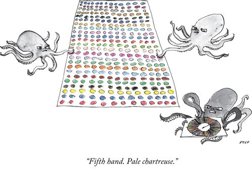 "Fifth hand. Pale chartreuse."