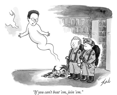"If you can't beat 'em, join 'em."