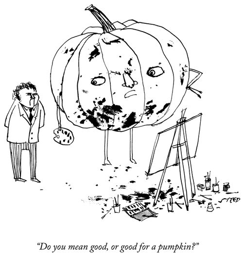 "Do you mean good, or good for a pumpkin?"