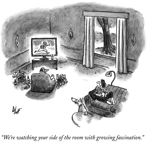 "We're watching your side of the room with growing fascination."